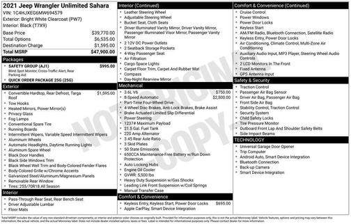 2021 Jeep Wrangler Unlimited Sahara