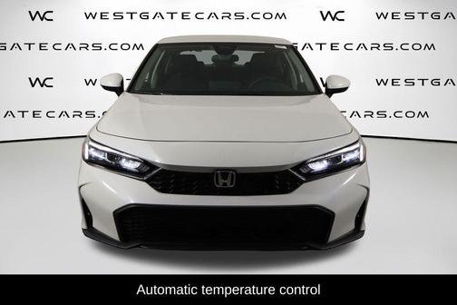 Platinum White Pearl 2025 Honda Civic LX