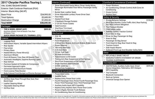 2017 Chrysler Pacifica Touring-L