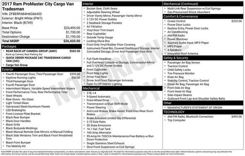 2017 RAM ProMaster City Tradesman