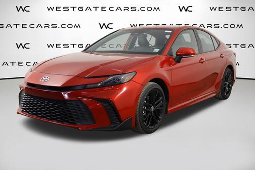 Supersonic Red 2025 Toyota Camry SE