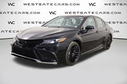 Midnight Black Metallic 2023 Toyota Camry XSE