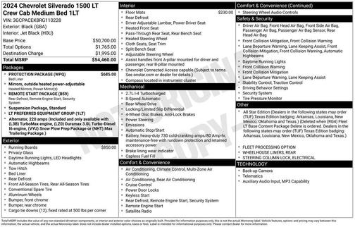 Black 2024 Chevrolet Silverado 1500 LT