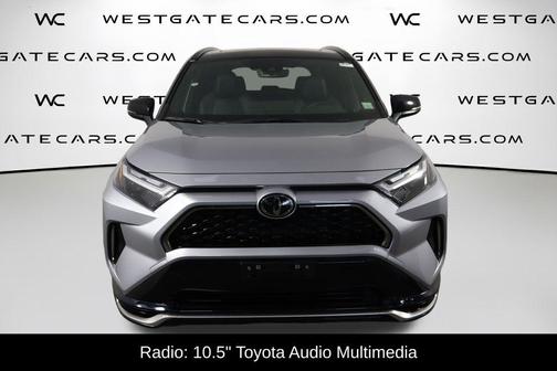 Silver Sky Metallic/Midnight Black Metallic 2025 Toyota RAV4 Hybrid SE