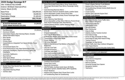 2020 Dodge Durango R/T