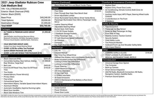 2021 Jeep Gladiator Rubicon