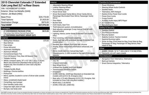 2015 Chevrolet Colorado LT