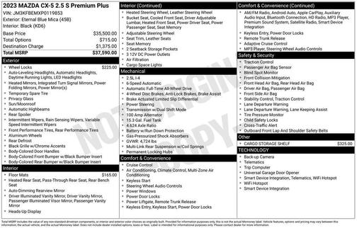 2023 Mazda CX-5 Premium Plus