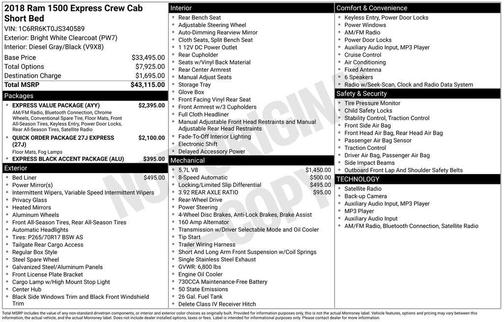 2018 RAM 1500 Express