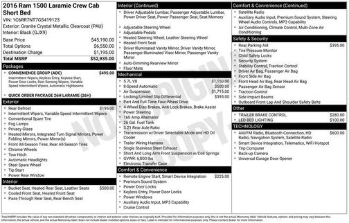 2016 RAM 1500 Laramie