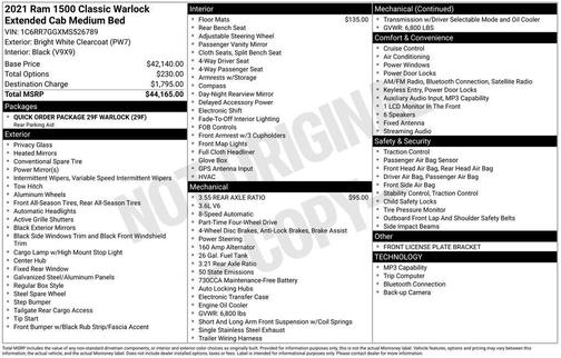 Bright White Clearcoat 2021 RAM 1500 Classic SLT