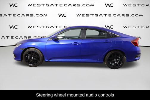 Aegean Blue Metallic 2019 Honda Civic Sport