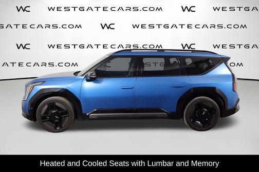 Ocean Blue Matte 2024 Kia EV9 GT-Line