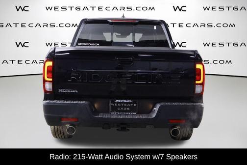 Crystal Black Pearl 2025 Honda Ridgeline RTL