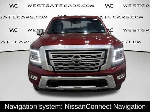 Cardinal Red Metallic 2021 Nissan Titan Platinum Reserve