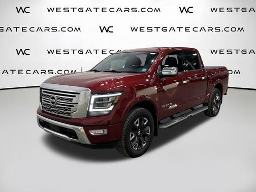 Cardinal Red Metallic 2021 Nissan Titan Platinum Reserve