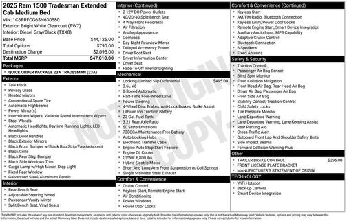 2025 RAM 1500 Tradesman
