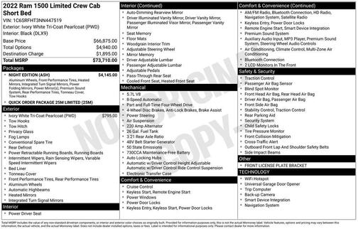 2022 RAM 1500 Limited