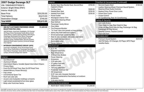 2007 Dodge Durango SLT