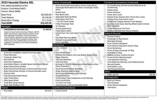 2023 Hyundai ELANTRA SEL