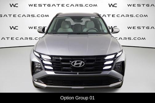 Shimmering Silver 2025 Hyundai TUCSON Hybrid Blue