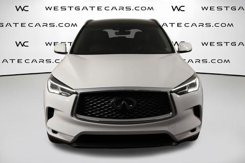 Lunar White 2023 INFINITI QX50 Luxe