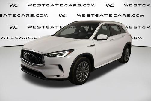 Lunar White 2023 INFINITI QX50 Luxe