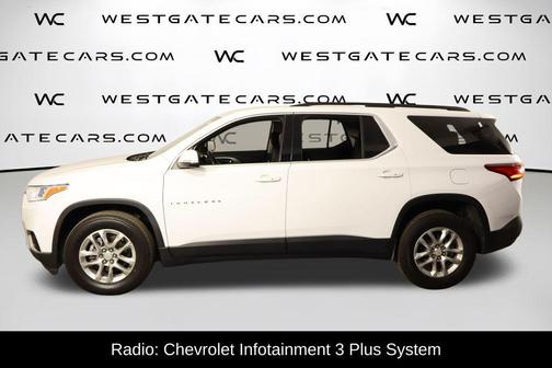 Summit White 2021 Chevrolet Traverse LT Cloth