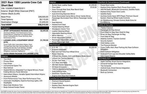 2021 RAM 1500 Laramie