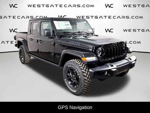 Black Clearcoat 2026 Jeep Gladiator Willys 4x4
