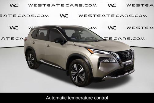 Champagne Silver Metallic/Super Black 2022 Nissan Rogue Platinum