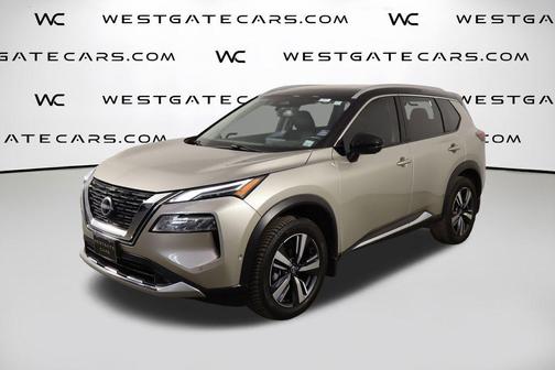 Champagne Silver Metallic/Super Black 2022 Nissan Rogue Platinum