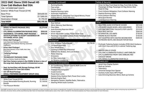 2022 GMC Sierra 2500 Denali