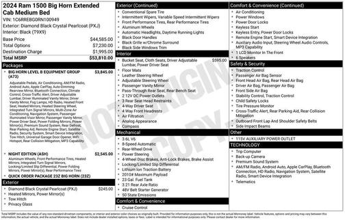 2024 RAM 1500 Big Horn/Lone Star
