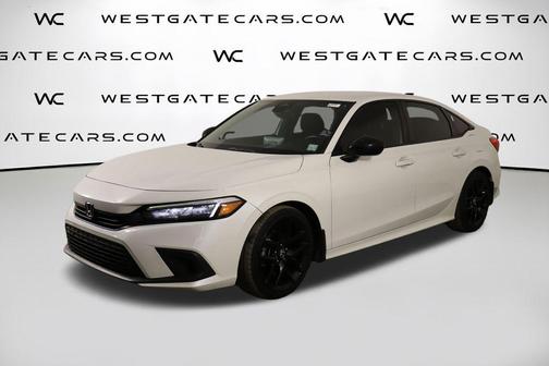Platinum White Pearl 2022 Honda Civic Sport