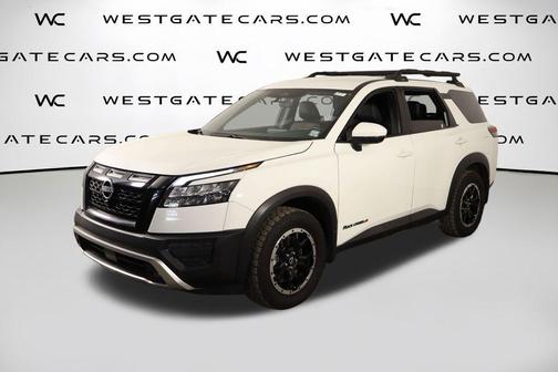 Glacier White 2025 Nissan Pathfinder Rock Creek 4WD