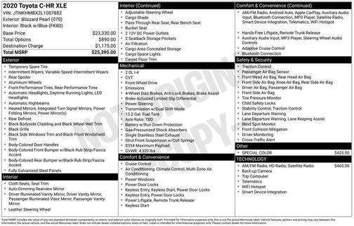 2020 Toyota C-HR XLE
