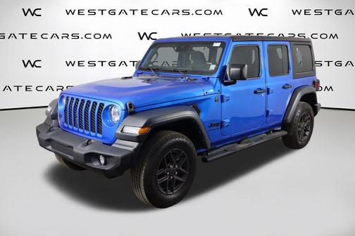 Hydro Blue Pearlcoat 2024 Jeep Wrangler Sport S
