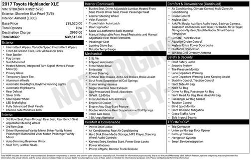 2017 Toyota Highlander XLE