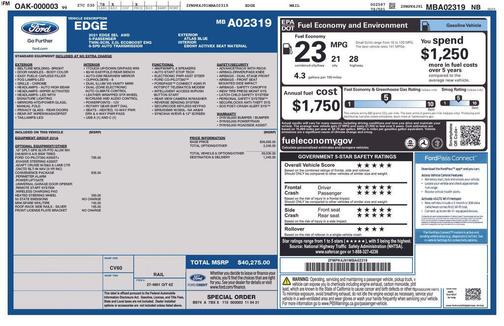 ATLAS BLUE 2021 Ford Edge SEL