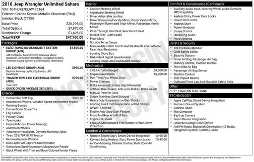 2018 Jeep Wrangler Unlimited Sahara