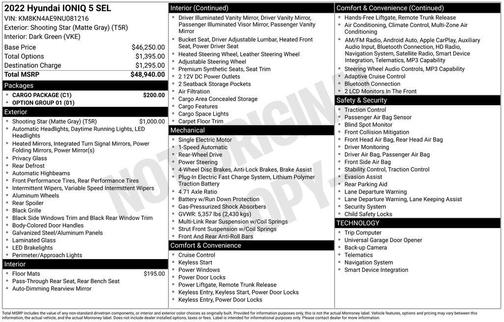 Gray 2022 Hyundai IONIQ 5 SEL