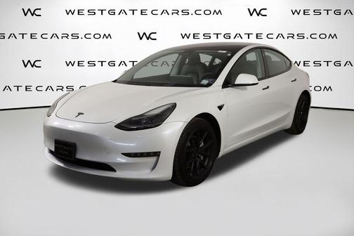Pearl White Multi-Coat 2021 Tesla Model 3 Standard Range Plus