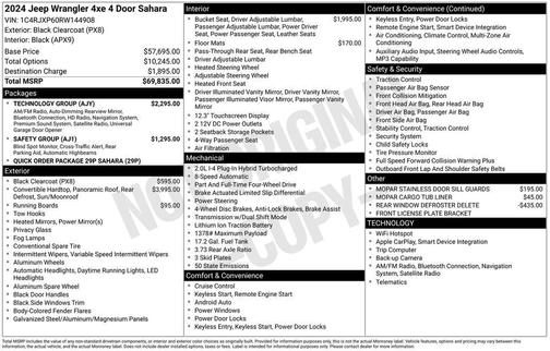 Black Clearcoat 2024 Jeep Wrangler 4xe Sahara