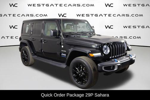 Black Clearcoat 2023 Jeep Wrangler 4xe Sahara