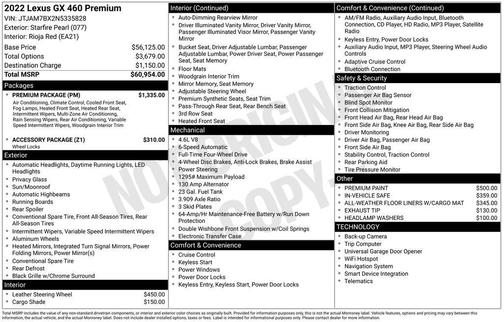 2022 Lexus GX 460 Base