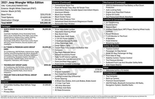 2021 Jeep Wrangler Sport