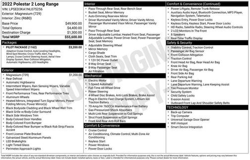 2022 Polestar 2 Long Range Dual Motor