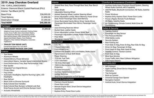 2019 Jeep Cherokee Overland