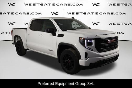 Summit White 2024 GMC Sierra 1500 Elevation